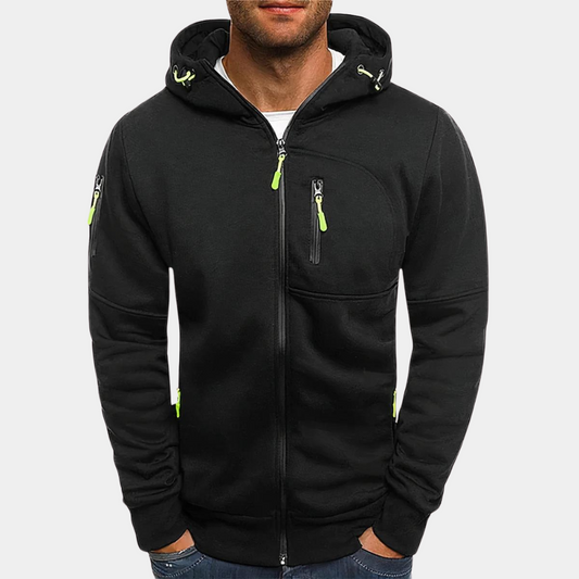 Nathan™ | Sweat à capuche zippé — doux, respirant, prêt pour tout