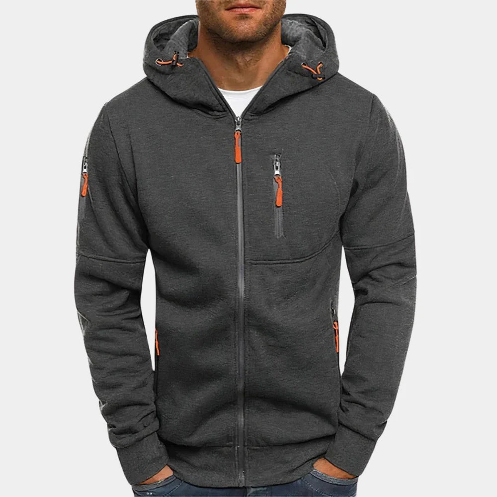 Nathan™ | Sweat à capuche zippé — doux, respirant, prêt pour tout