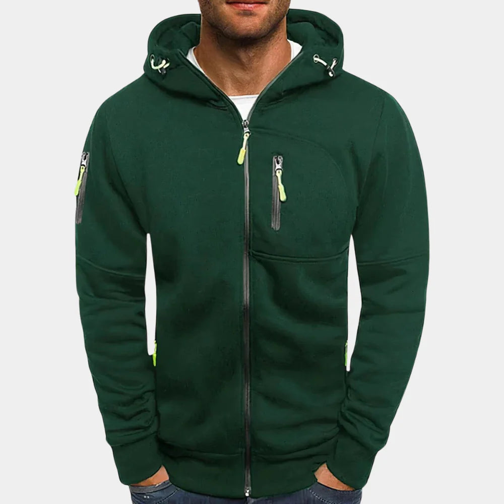 Nathan™ | Sweat à capuche zippé — doux, respirant, prêt pour tout