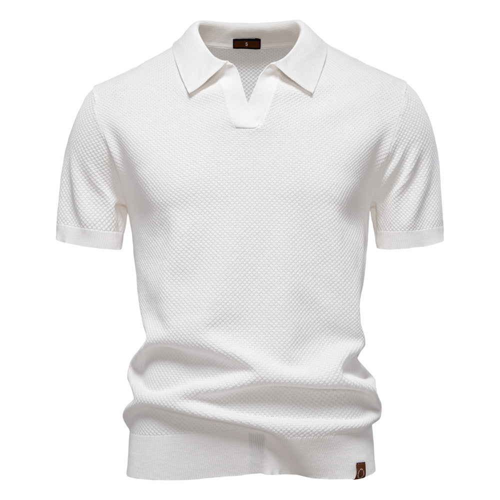 Noah™ | Polo texturé à col ouvert