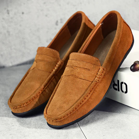 Adrien™ | Mocassins en suède vintage