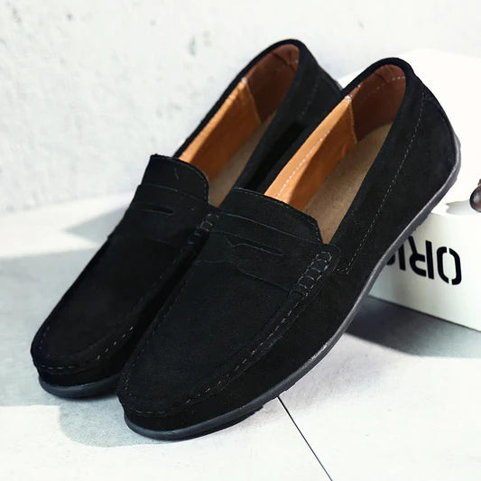 Adrien™ | Mocassins en suède vintage