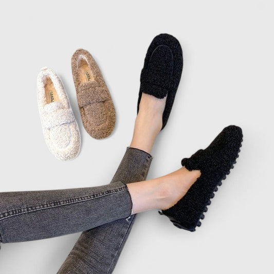 Solène™ | Mules douces antidérapantes — chaleur cocon, style facile, sécurité à chaque pas