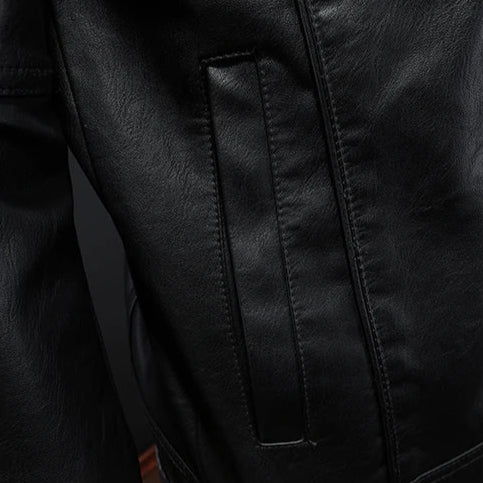 Axel™ | Veste en Cuir Premium — Froid coupé, prestance nette.
