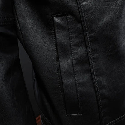 Axel™ | Veste en Cuir Premium — Froid coupé, prestance nette.