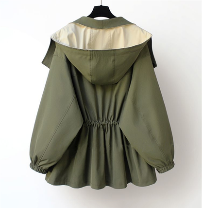 Fiore™ | Veste coupe-vent imperméable — douce au toucher, taille ajustable, chic par tous les temps