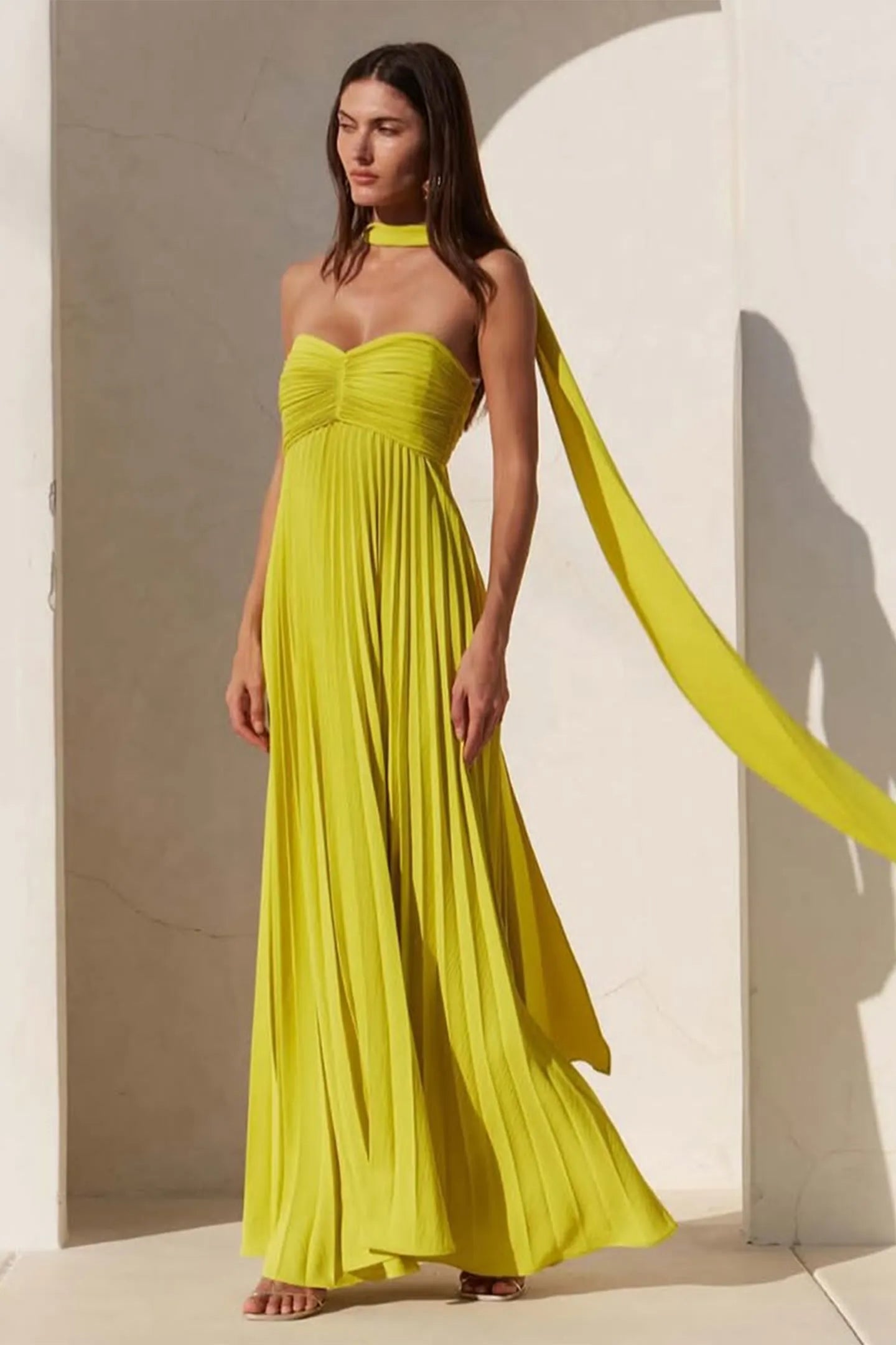 Caro™| Robe Longue Plissée Élégante