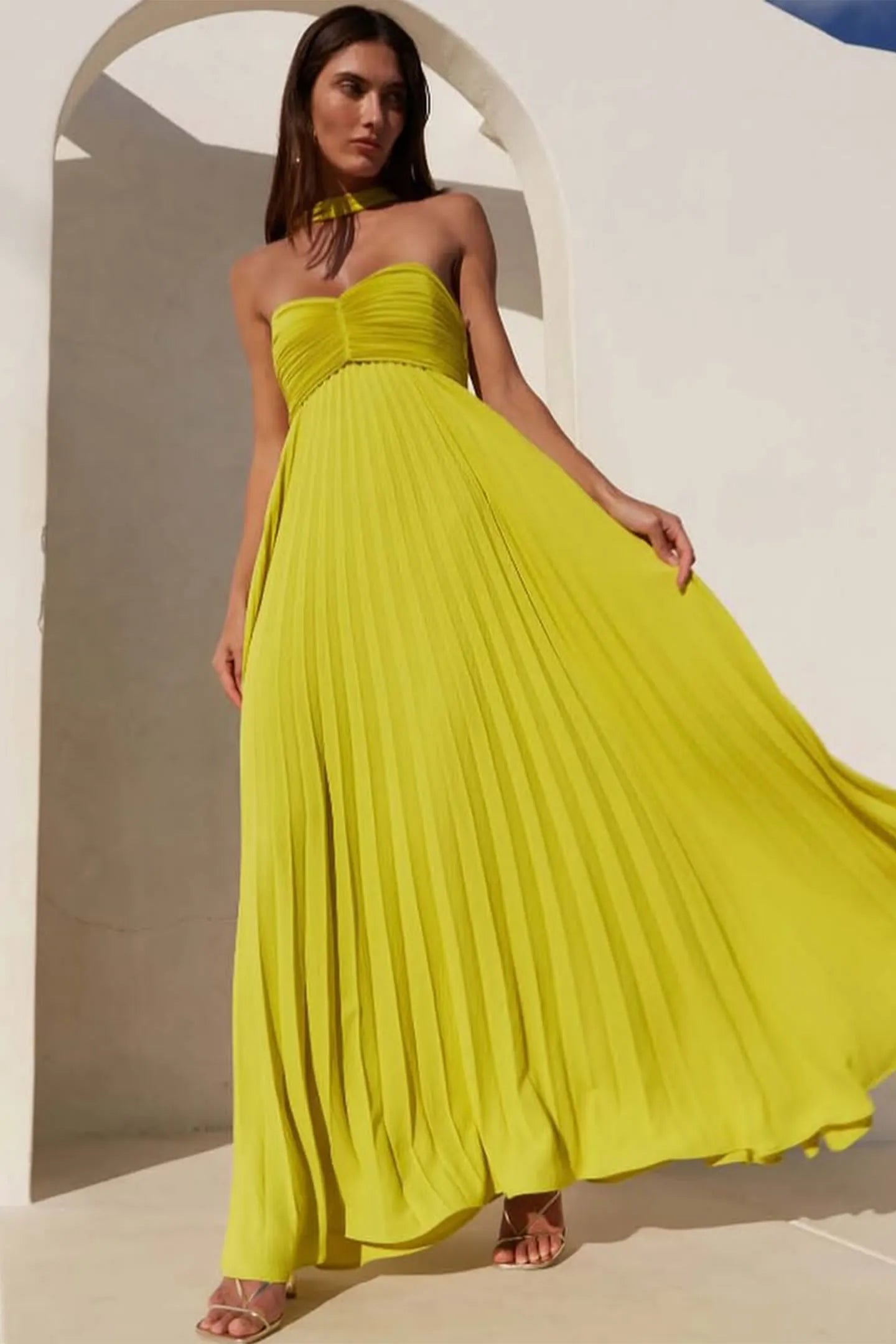 Caro™| Robe Longue Plissée Élégante