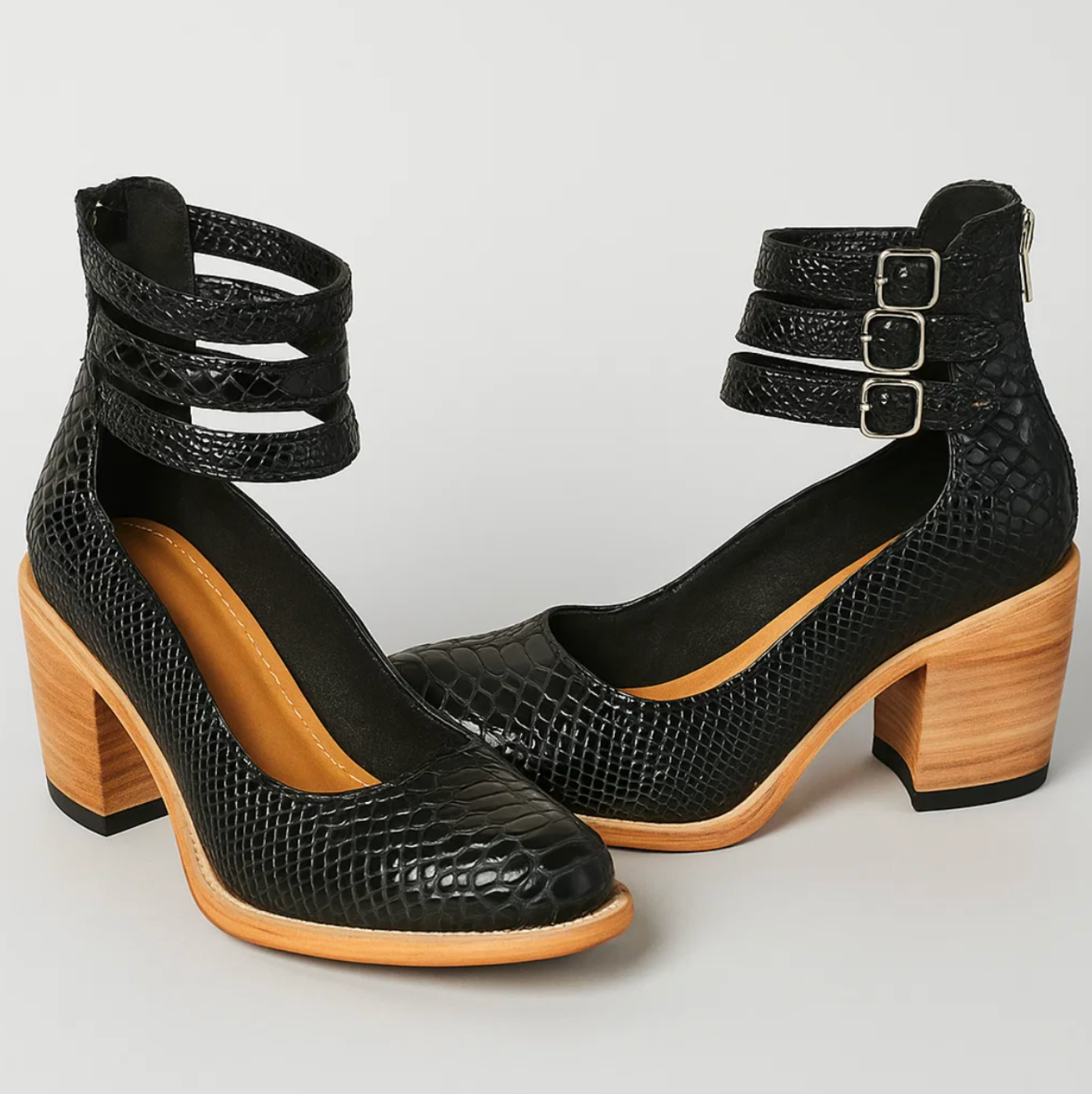 Colette™ | Escarpins vintage en cuir — souples, stables, irrésistibles