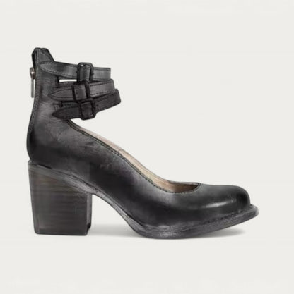 Colette™ | Escarpins vintage en cuir — souples, stables, irrésistibles