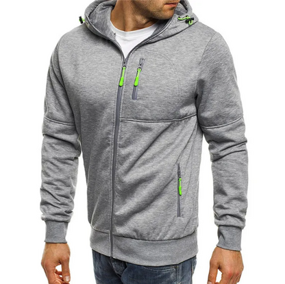 Nathan™ | Sweat à capuche zippé — doux, respirant, prêt pour tout