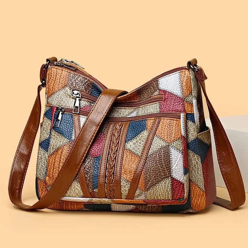 Solara™ | Sac Patchwork en Cuir