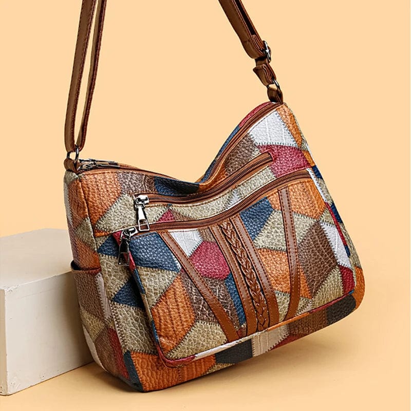 Solara™ | Sac Patchwork en Cuir
