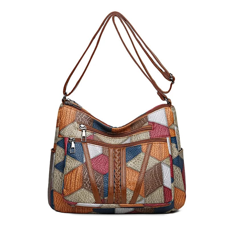 Solara™ | Sac Patchwork en Cuir