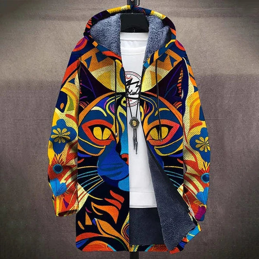 Tarni™ | Veste à capuche artistique — polaire douce, chaleur enveloppante, couleurs vibrantes