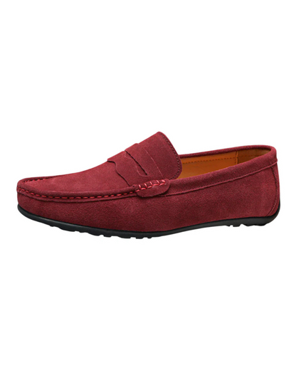 Adrien™ | Mocassins en suède vintage