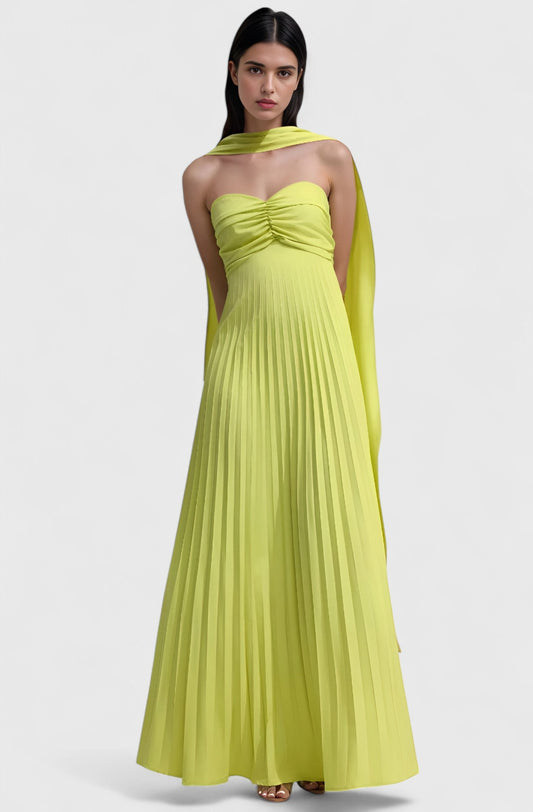 Caro™| Robe Longue Plissée Élégante