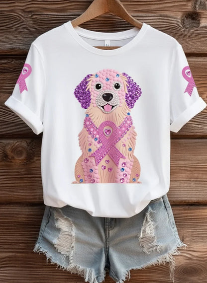 T-shirt rose poudré : douceur, style et joli message