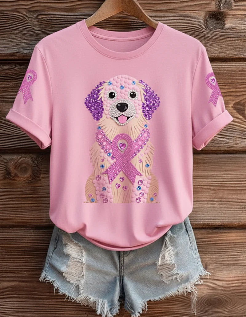 T-shirt rose poudré : douceur, style et joli message