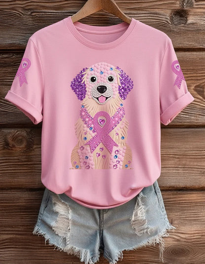 T-shirt rose poudré : douceur, style et joli message