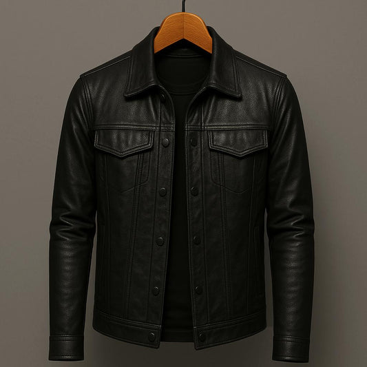 Axel™ | Veste en Cuir Premium — Froid coupé, prestance nette.