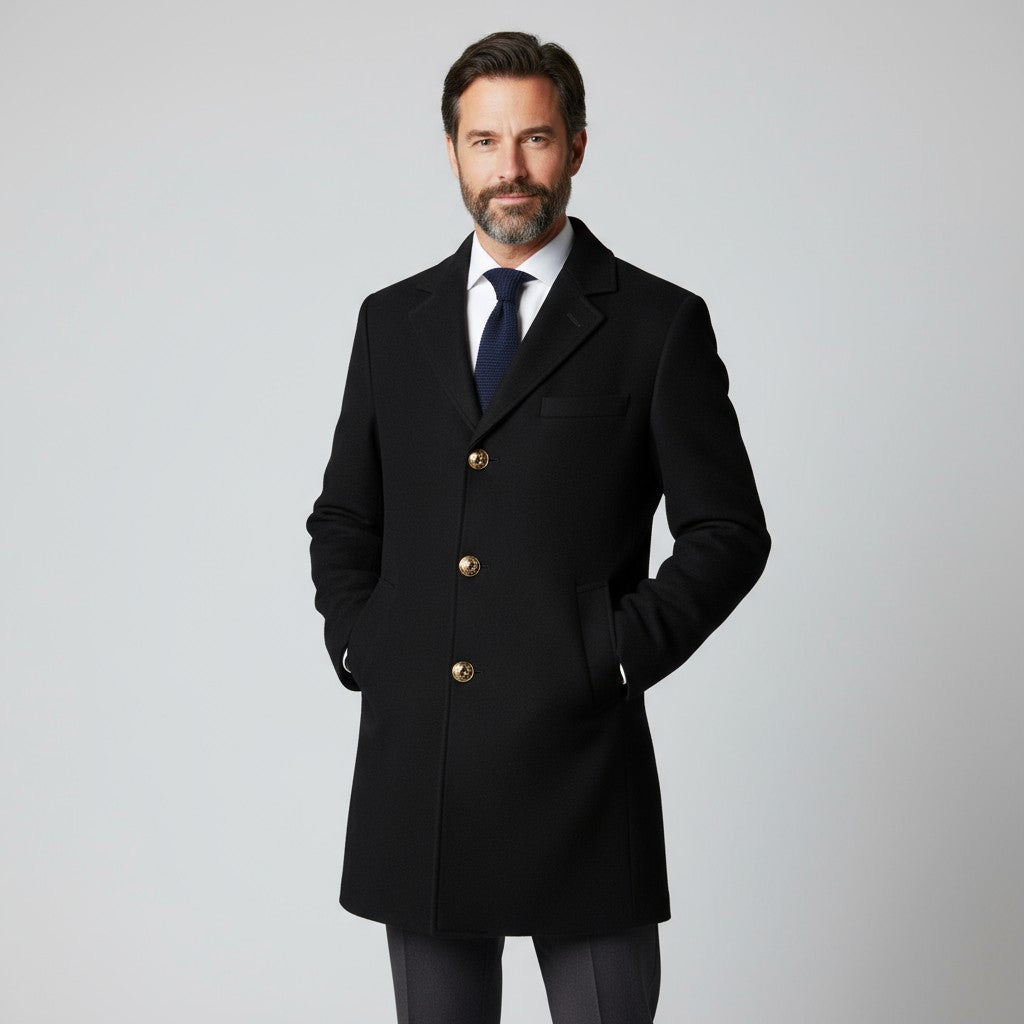 Étienne™ | Manteau long classique — élégance intemporelle & allure assurée
