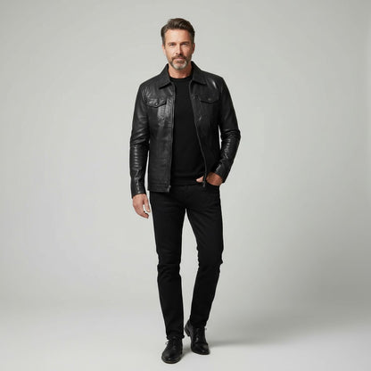 Alessandro™ | Veste en cuir vegan — allure moderne & élégance durable