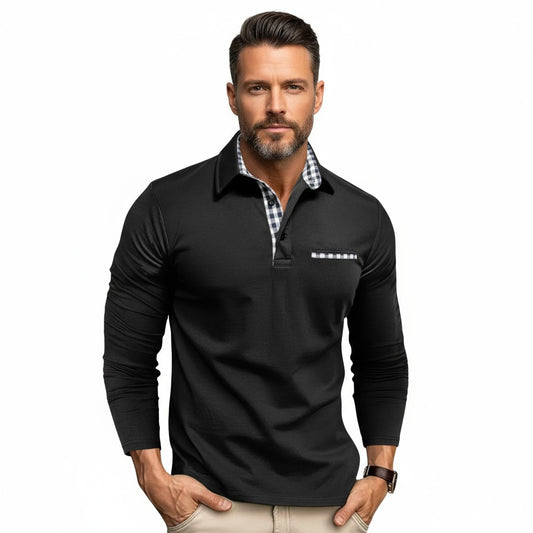 Henri™ | Polo à manches longues — allure masculine & confort toute la journée