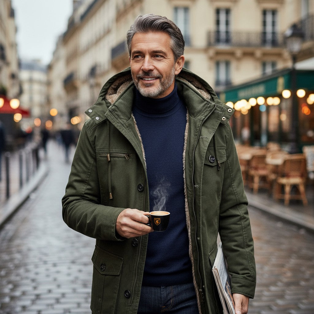 Louis™ | Parka d’hiver premium matelassée — chaleur & élégance pour les jours d’hiver
