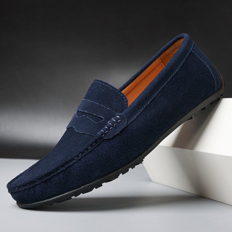 Adrien™ | Mocassins en suède vintage