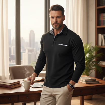 Henri™ | Polo à manches longues — allure masculine & confort toute la journée