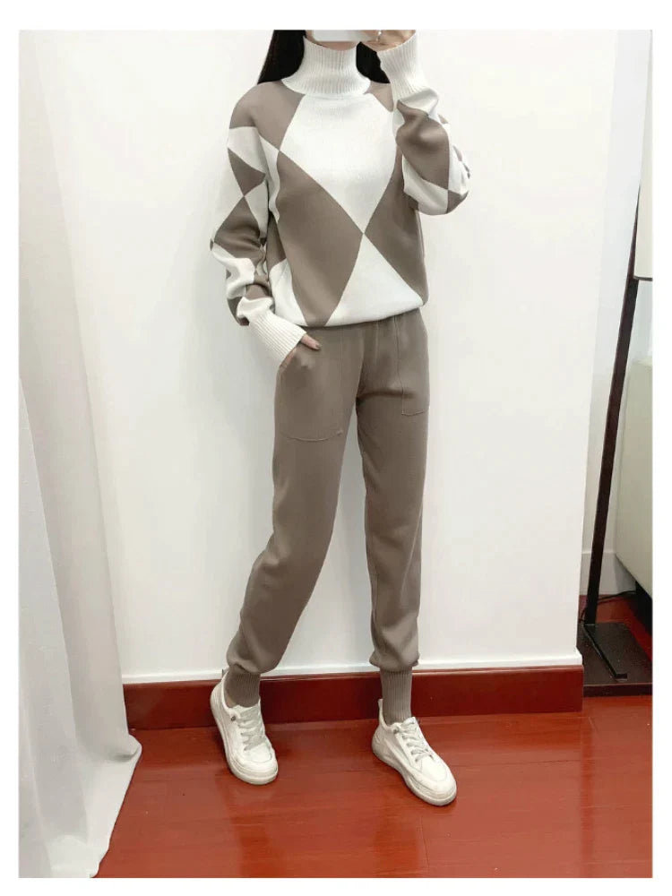 Léonie™ | Ensemble maille cocon – chaleur légère & allure assurée