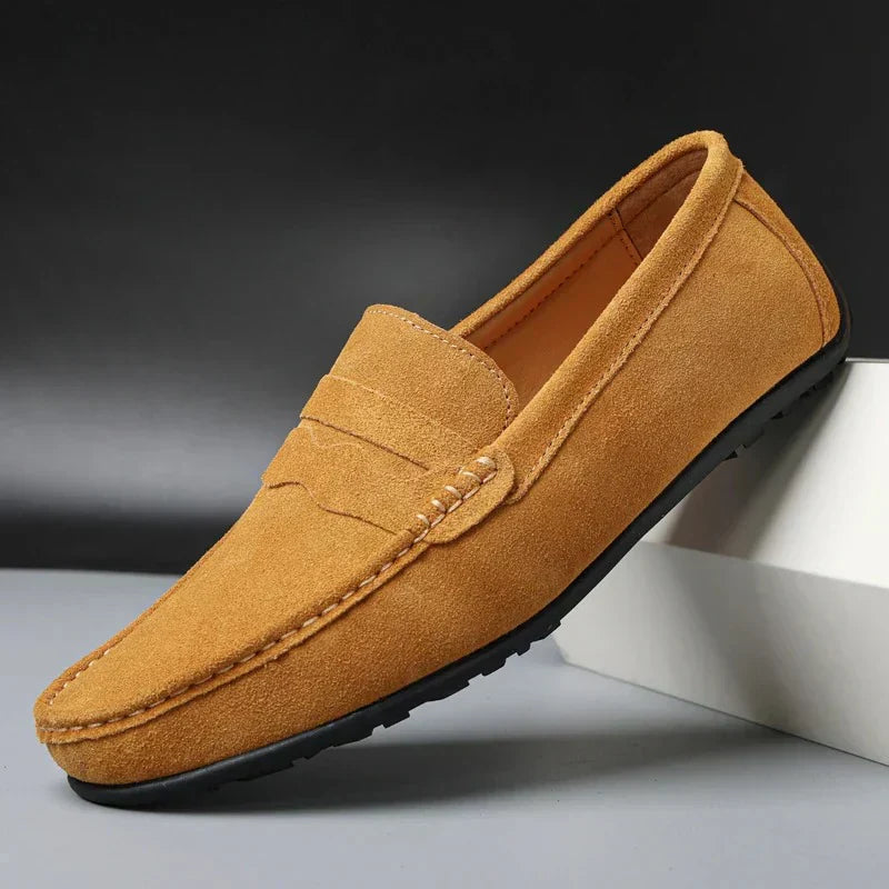 Adrien™ | Mocassins en suède vintage