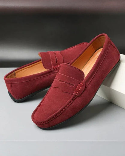 Adrien™ | Mocassins en suède vintage