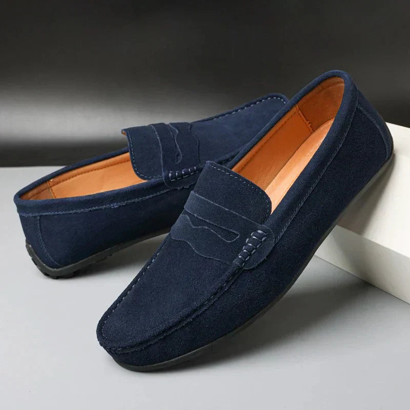 Adrien™ | Mocassins en suède vintage