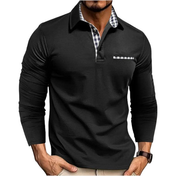 Henri™ | Polo à manches longues — allure masculine & confort toute la journée