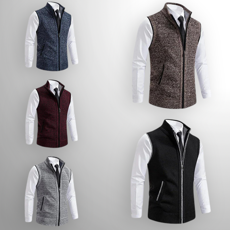 Harrison™ | Gilet zippé laine – chaleur maîtrisée & allure nette