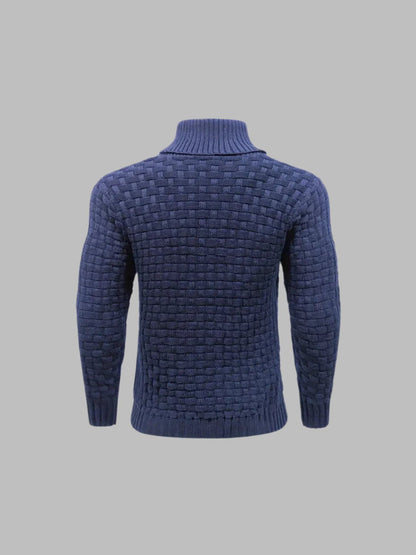 Ambro™ | Pull Texturé à Col Boutonné