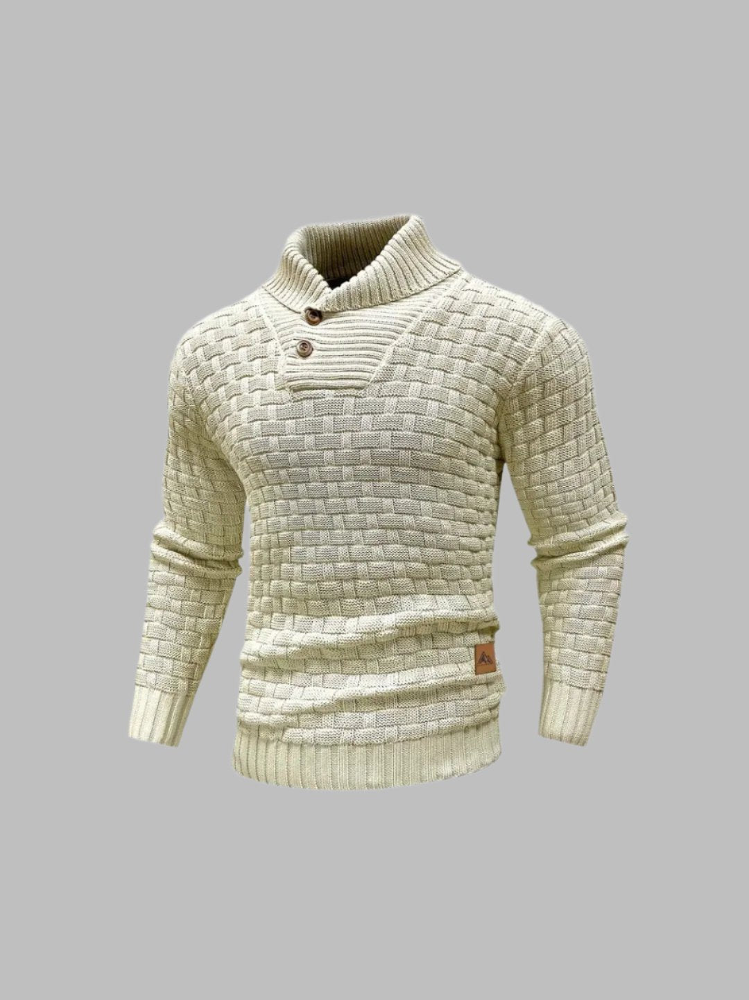 Ambro™ | Pull Texturé à Col Boutonné