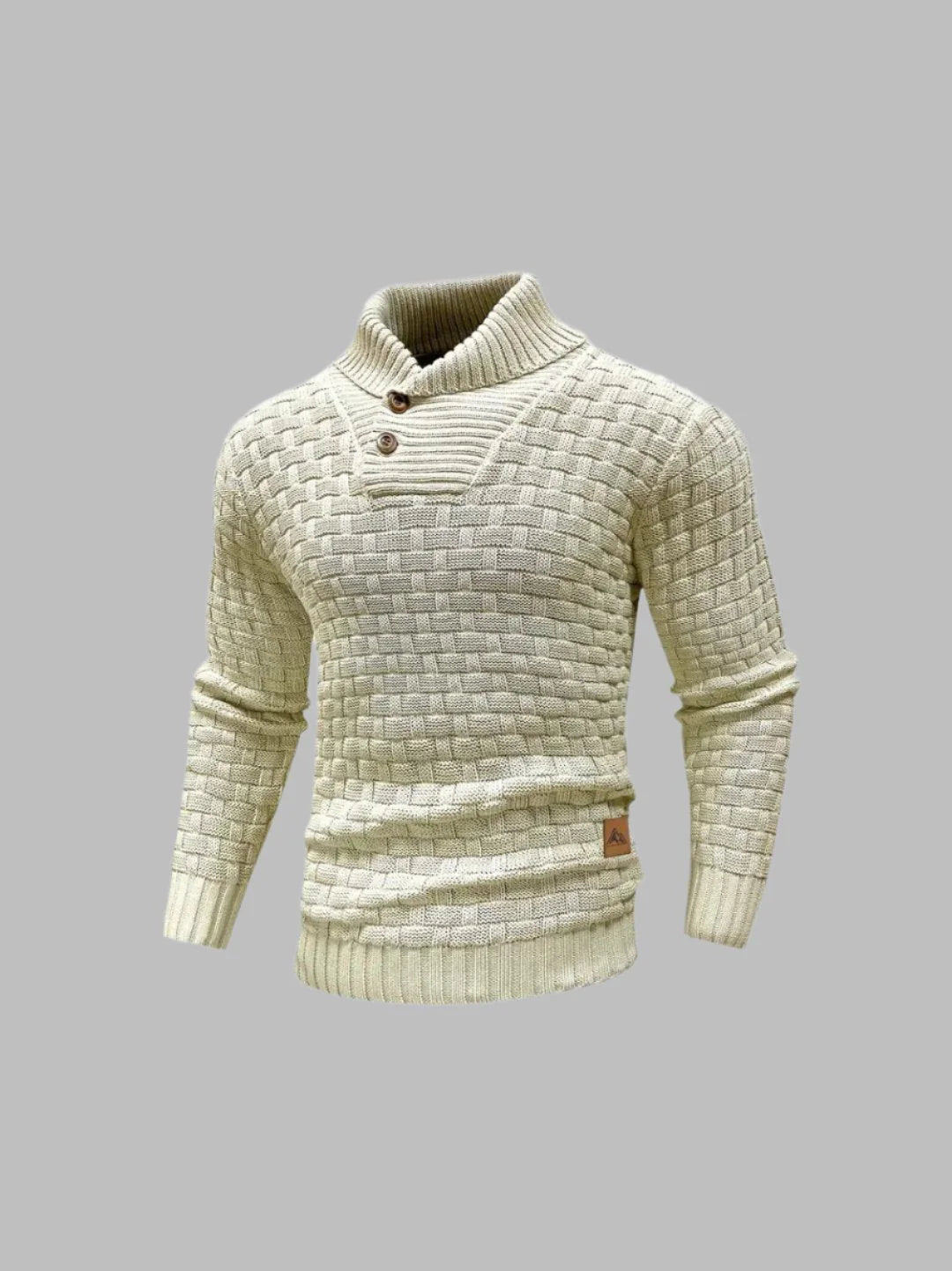 Ambro™ | Pull Texturé à Col Boutonné