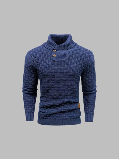 Ambro™ | Pull Texturé à Col Boutonné