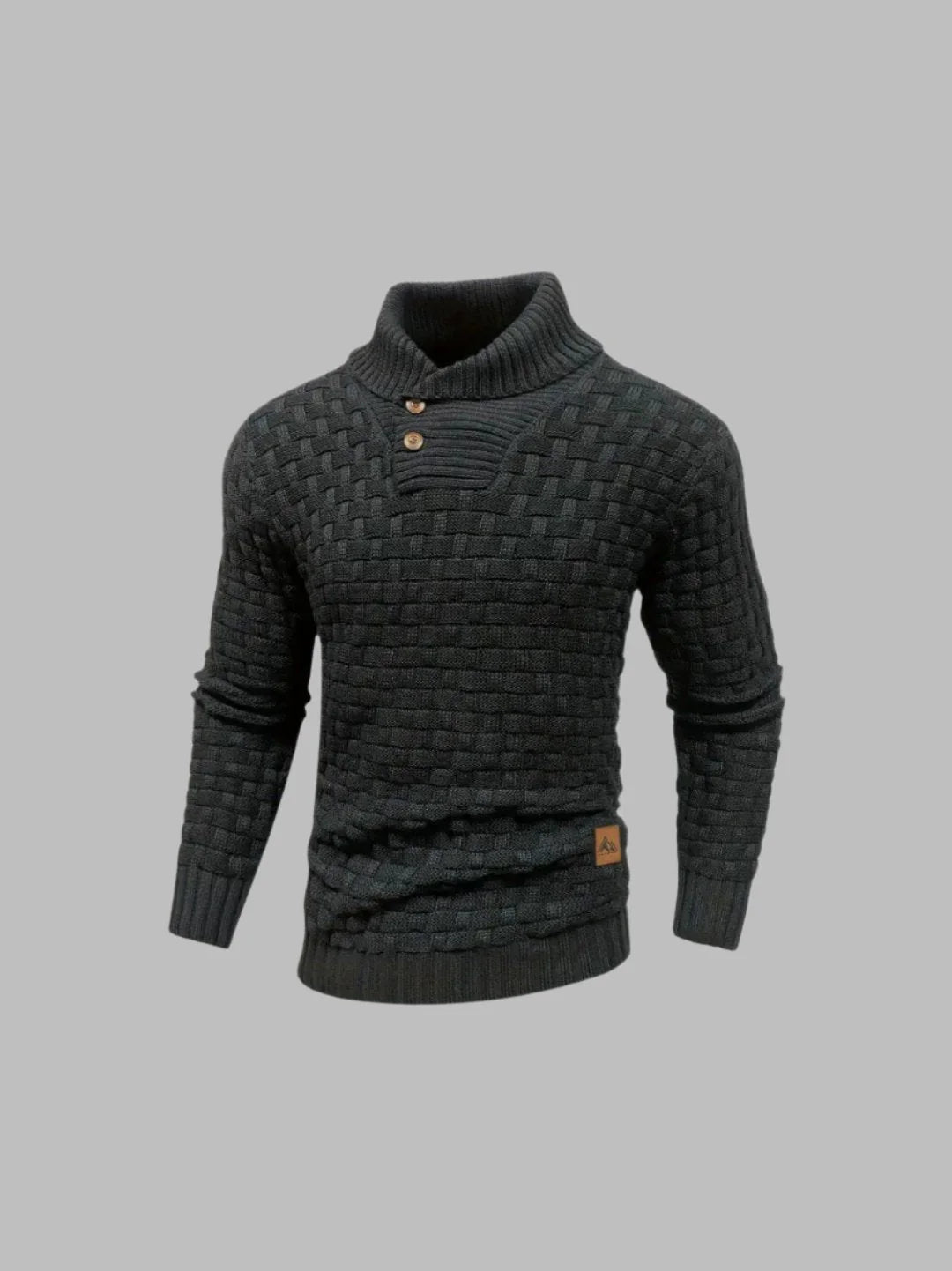 Ambro™ | Pull Texturé à Col Boutonné