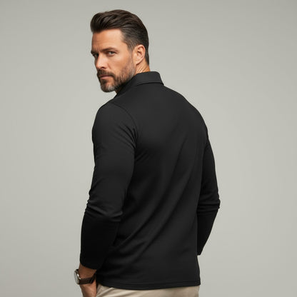 Henri™ | Polo à manches longues — allure masculine & confort toute la journée