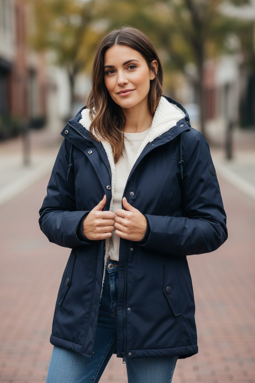 Eva™ | Parka Laine & Étanche — La chaleur qui apaise dès que tu l’enfiles