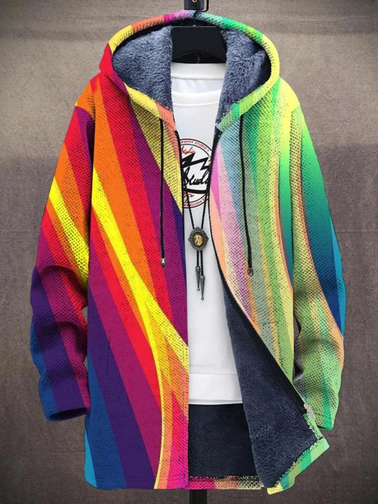 Kira™ | Veste à capuche artistique — polaire douce, chaleur enveloppante, couleurs vibrantes